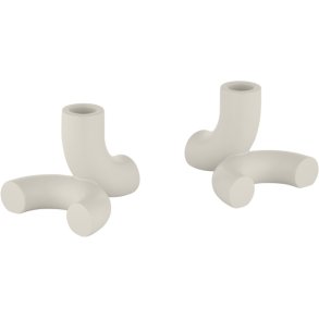 blomus DOODLE Lysestage 2 stk. H8 cm, Moonbeam