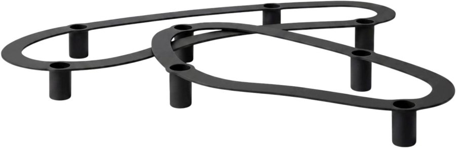 blomus ARO Lysestage 18x35 cm, Sort