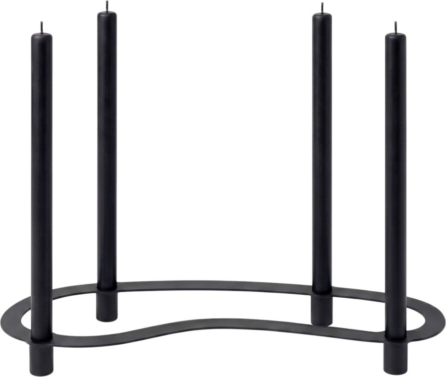 blomus ARO Lysestage 15x50 cm, Sort