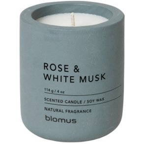 blomus FRAGA Duftkerze 6,5 cm, Rose & Weier Moschus