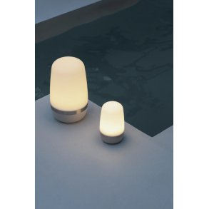 blomus SPIRIT Trådløs Udendørslampe LED H15 cm, Platinum Grey