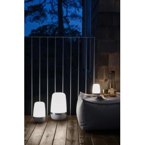 blomus SPIRIT Trådløs Udendørslampe LED H25 cm, Platinum Grey