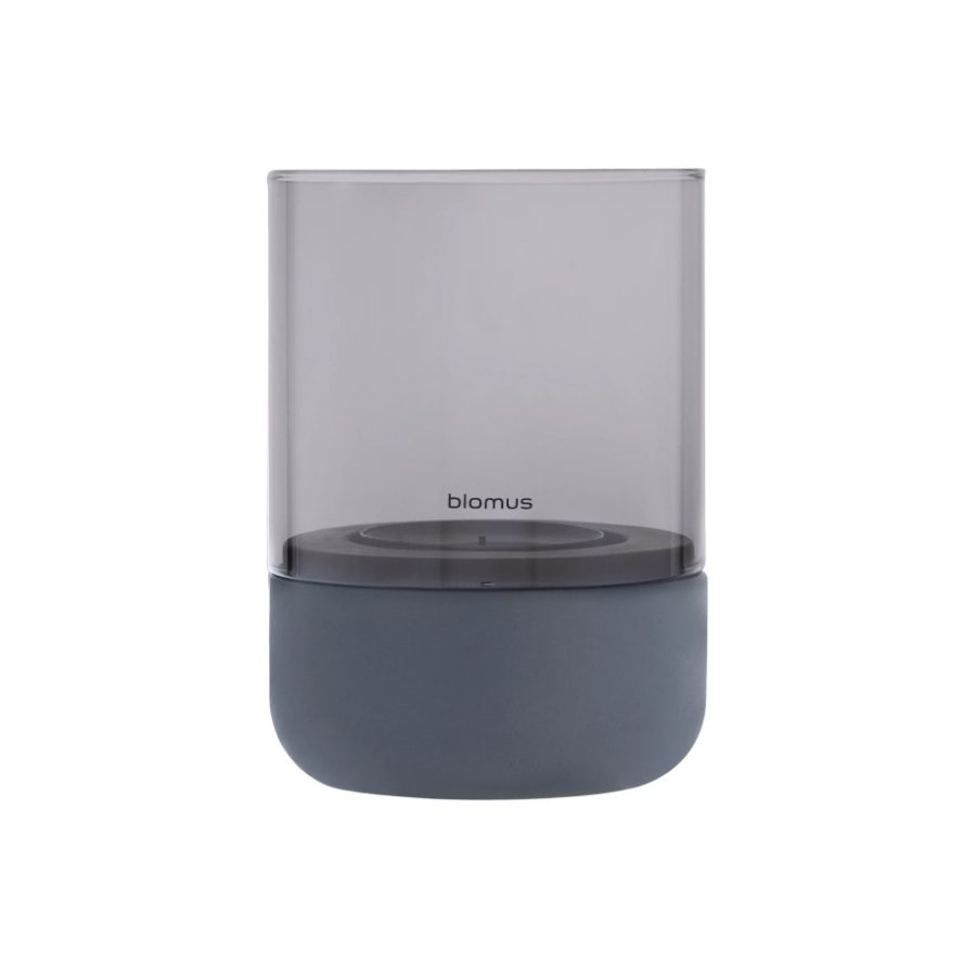 Blomus CALMA Laterne H14 cm, Steel Grey/smoke