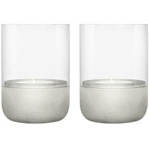 blomus CALMA Lanterne 2 stk. H9 cm, Lysegr
