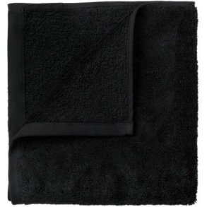 blomus RIVA Handtuch 4er Set. 30x30 cm, Schwarz