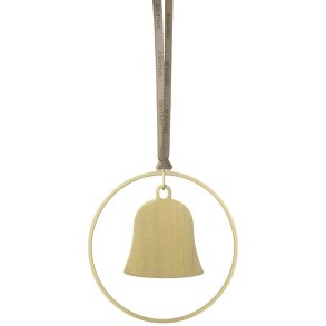 blomus KITAI Weihnachtsschmuck Glocke 4er Set. 8 cm, Gold