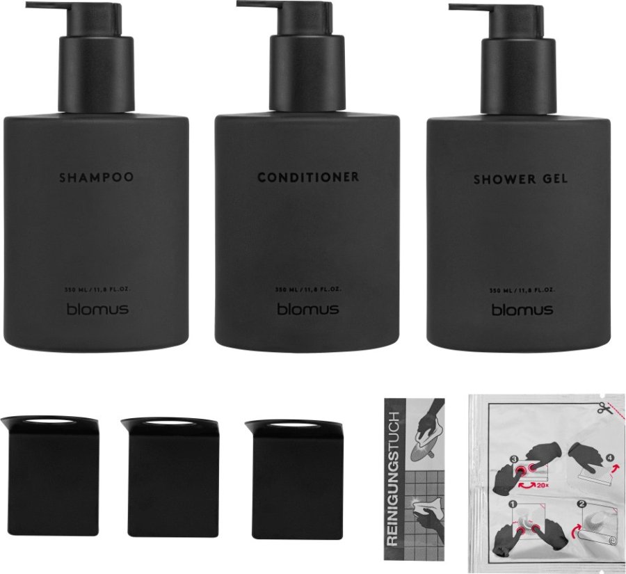 blomus KIREI Selvkl�bende S�bedispenser 3 Dele, Smoke