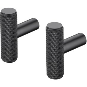 blomus ROF Wandhaken 2er Set H4 cm, Schwarz