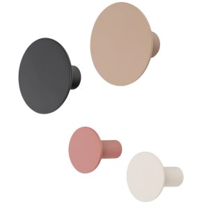 blomus PONTO Knager 4 stk. 8,5 cm, Moonbeam