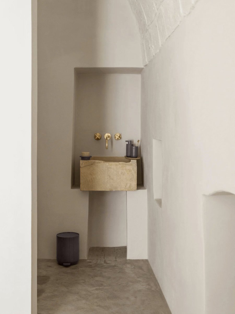 blomus KUA Mülleimer mit Pedal 3 L, Magnet