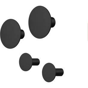 blomus PONTO Knager 4 stk, Sort