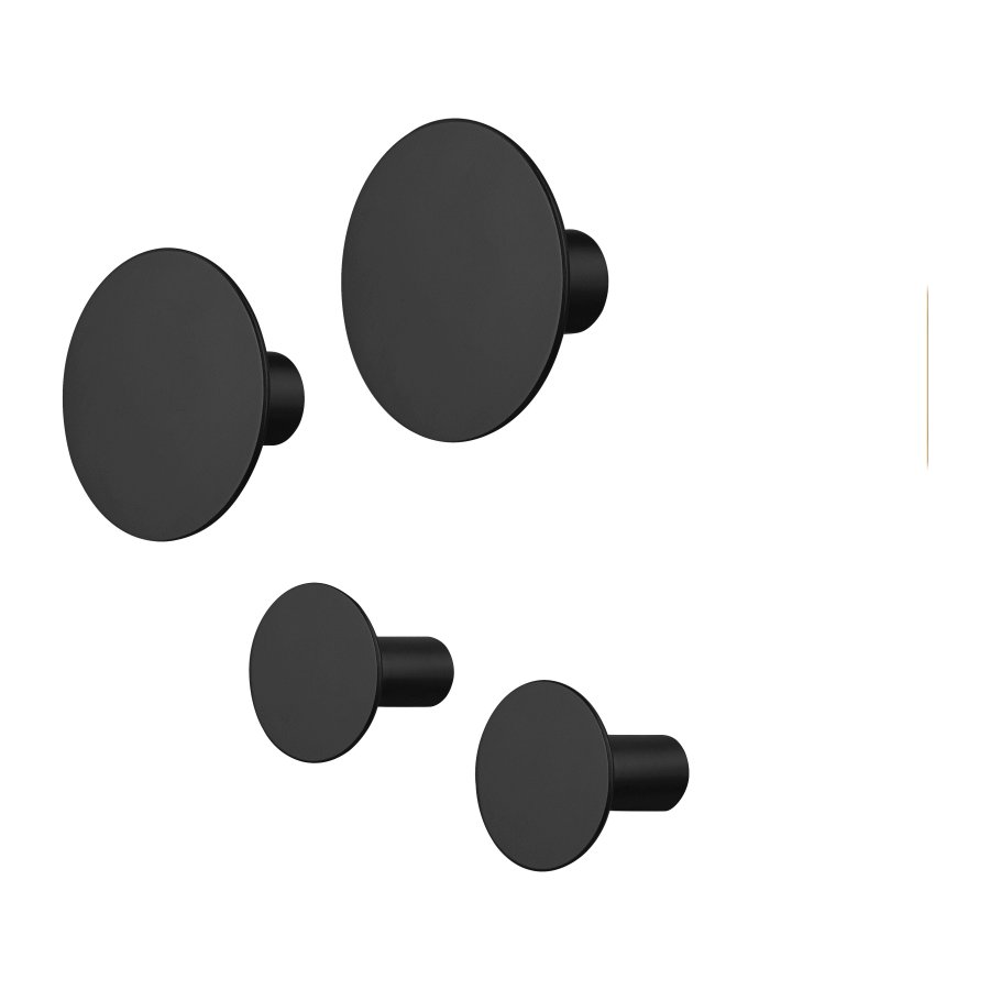 blomus PONTO Knager 4 stk, Sort