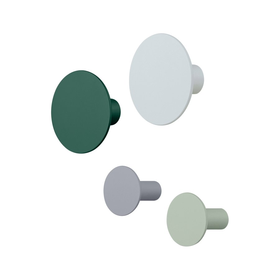 blomus PONTO Wandhaken 4er Set, Rain Forest