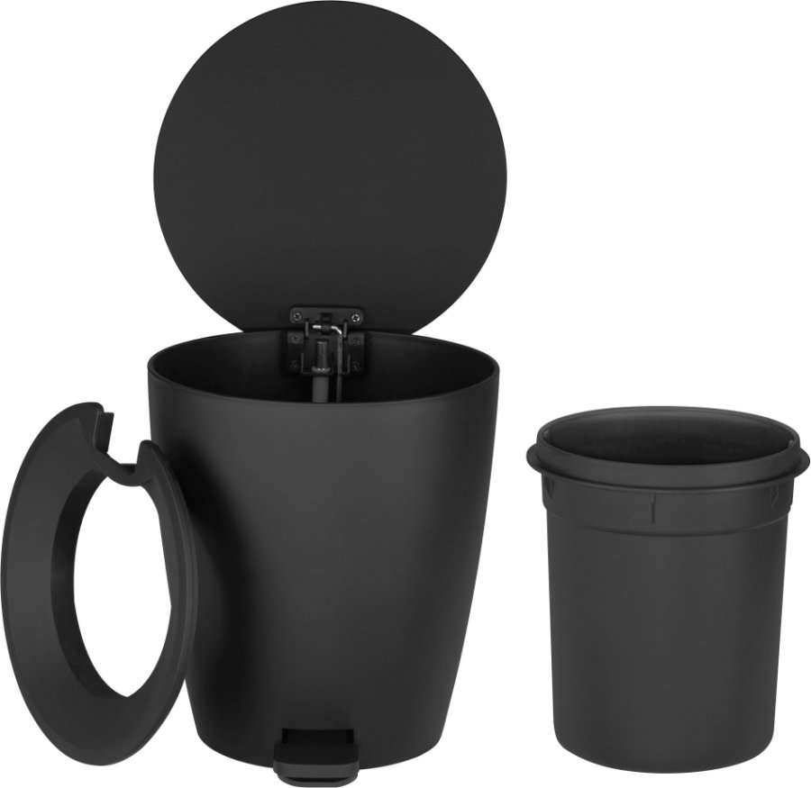 blomus AVA Pedaalemmer 3 L, Zwart