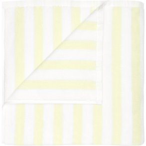 blomus ARTO Badeh�ndkl�de Tykke Striber 70x140 cm, Hvid/Transparent Yellow