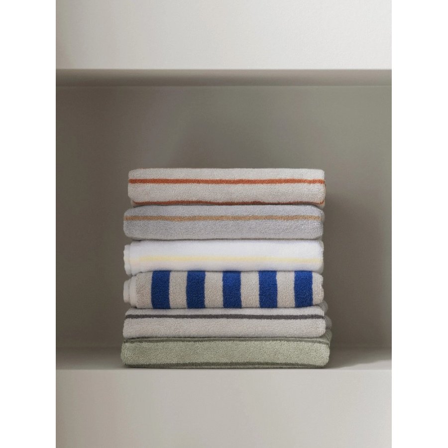 blomus ARTO Badetuch 70x140 cm, Wei&szlig;/Transparent Gelb