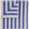 blomus ARTO Badeh�ndkl�de Tykke Striber 70x140 cm, Moonbeam/Mazarine Blue