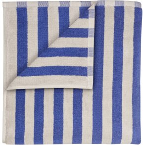 blomus ARTO Badetuch Dicke Streifen 70x140 cm, Mondschein/Mazarinblau