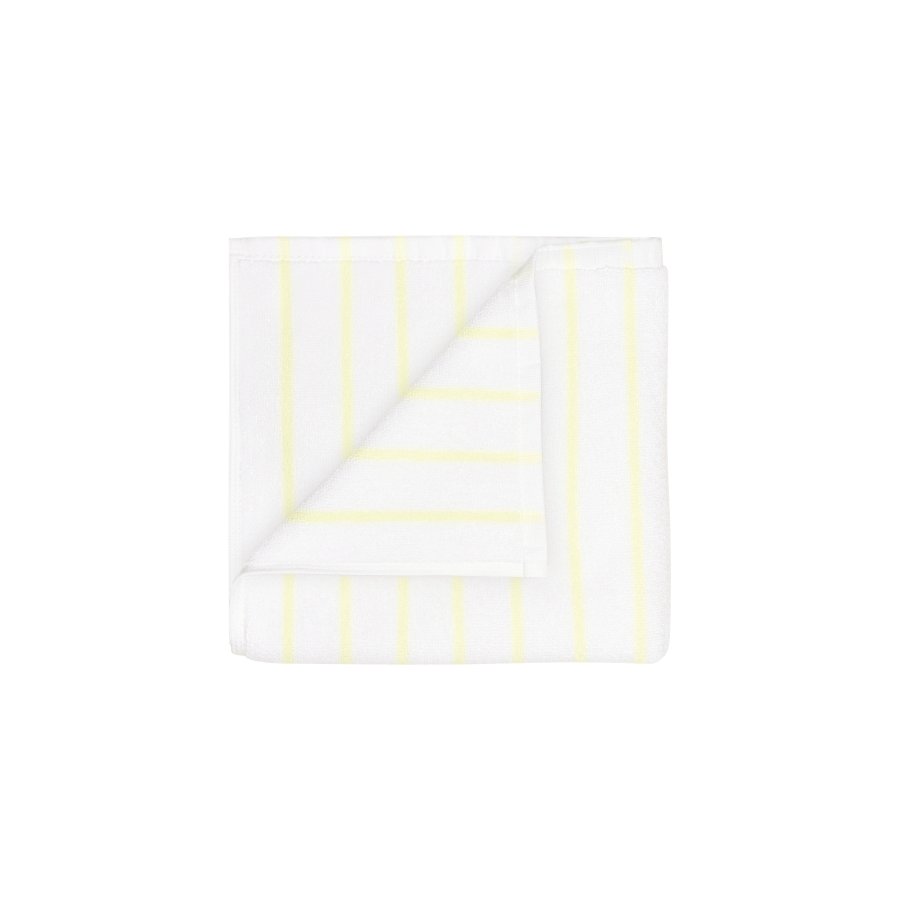 blomus ARTO Handtuch 50x100 cm, Wei�/Transparent Gelb