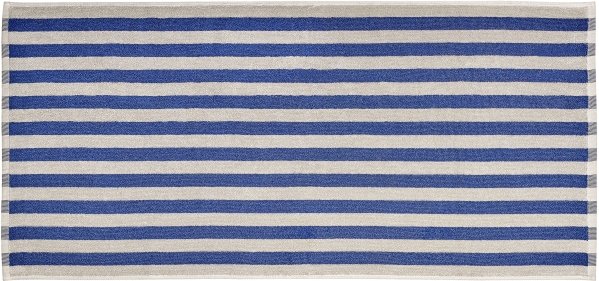 blomus ARTO Handtuch Dicke Streifen 50x100 cm, Mondschein/Mazarinblau