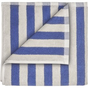 blomus ARTO H�ndkl�de Tykke Striber 2 stk. 30x50 cm, Moonbeam/Mazarine Blue