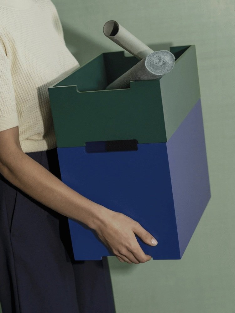 blomus KASANE Opbevaringskasse L 25x39 cm, Mazarine Blue