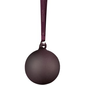 blomus JUHLA Weihnachtskugel 2er Set 9 cm, Midnight Plum