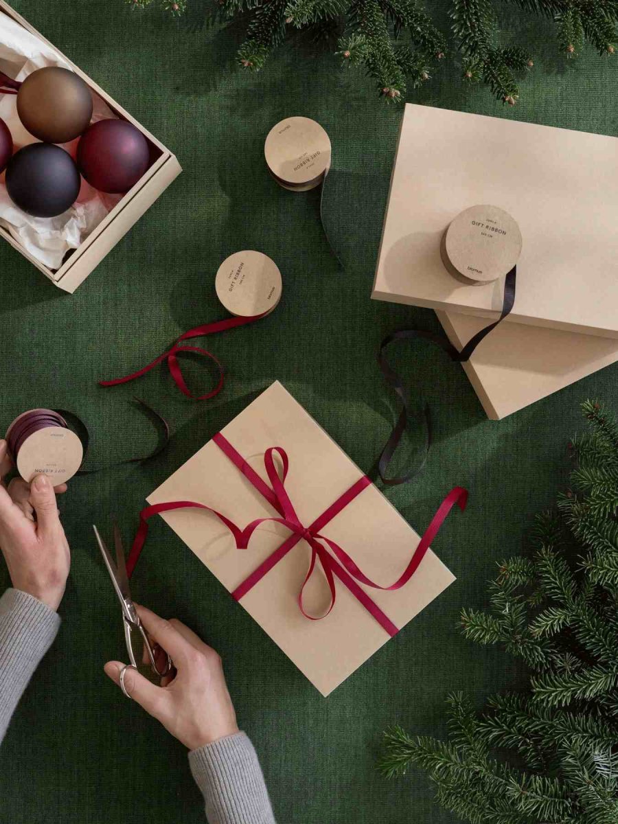 blomus JUHLA Weihnachtskugel 2er Set 9 cm, Coffee