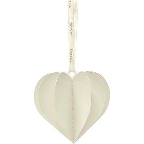 blomus KAZARY Ornament Herz 4er Set 7 cm, Moonbeam