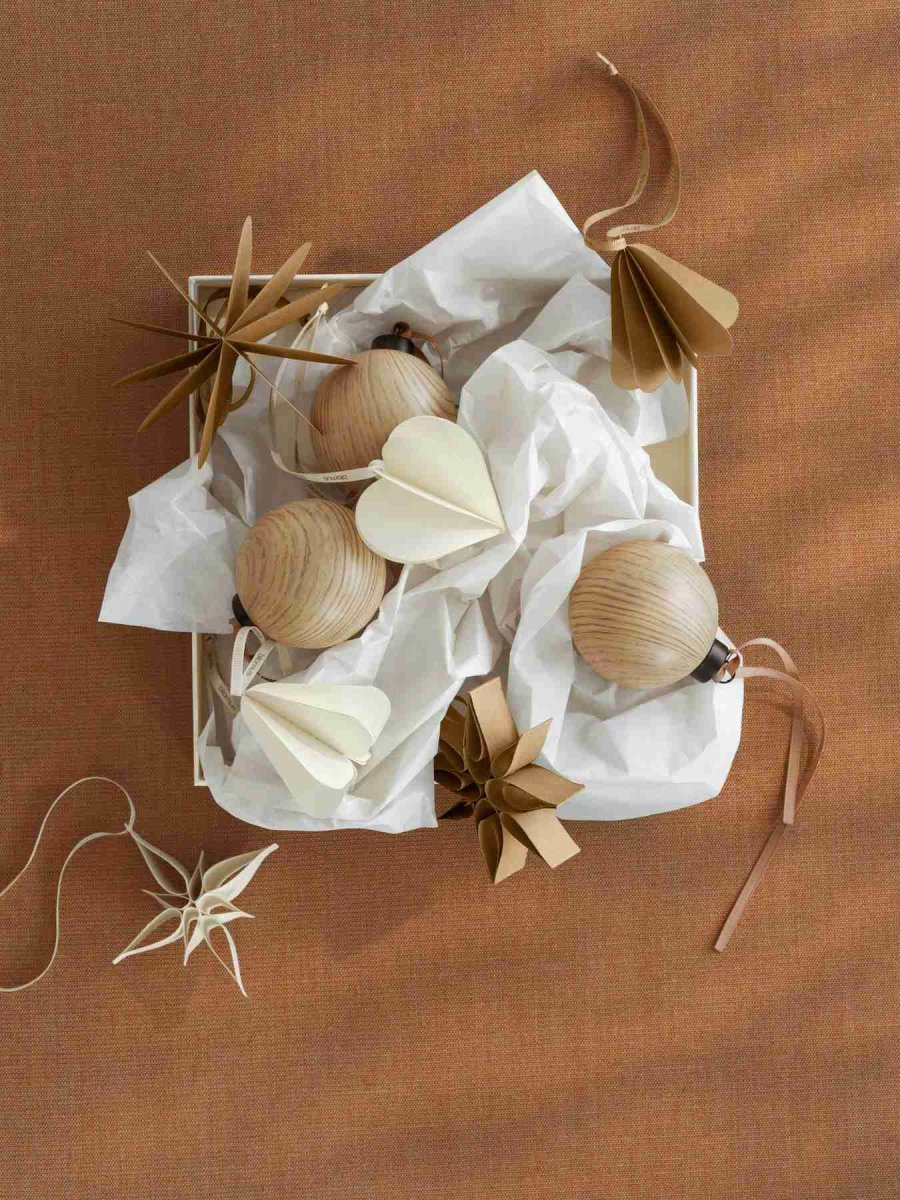 blomus KAZARY Ornament Stern 4er Set 10 cm, Tan