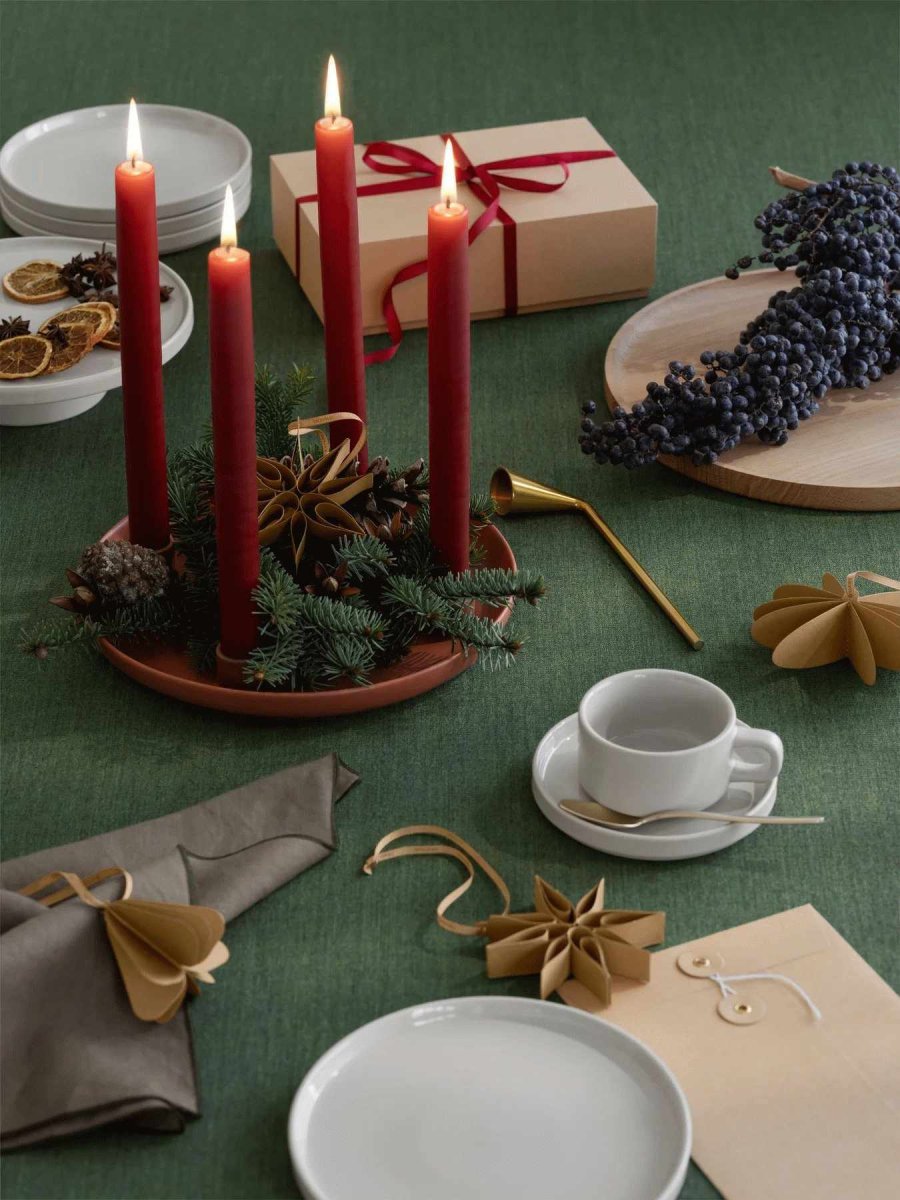 blomus KAZARY Ornament Stern 4er Set 10 cm, Tan