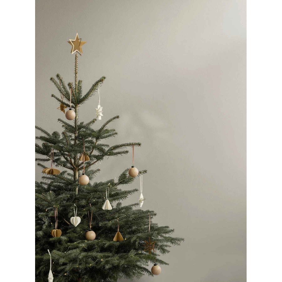 blomus KAZARY Ornament Stern 4er Set 10 cm, Tan