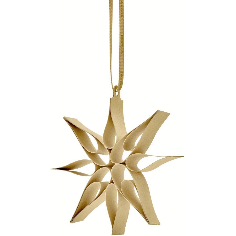 blomus KAZARY Ornament Stern 4er Set 10 cm, Tan