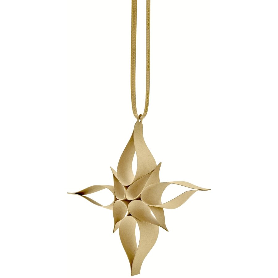 blomus KAZARY Ornament Kristall 4er Set 10 cm, Tan