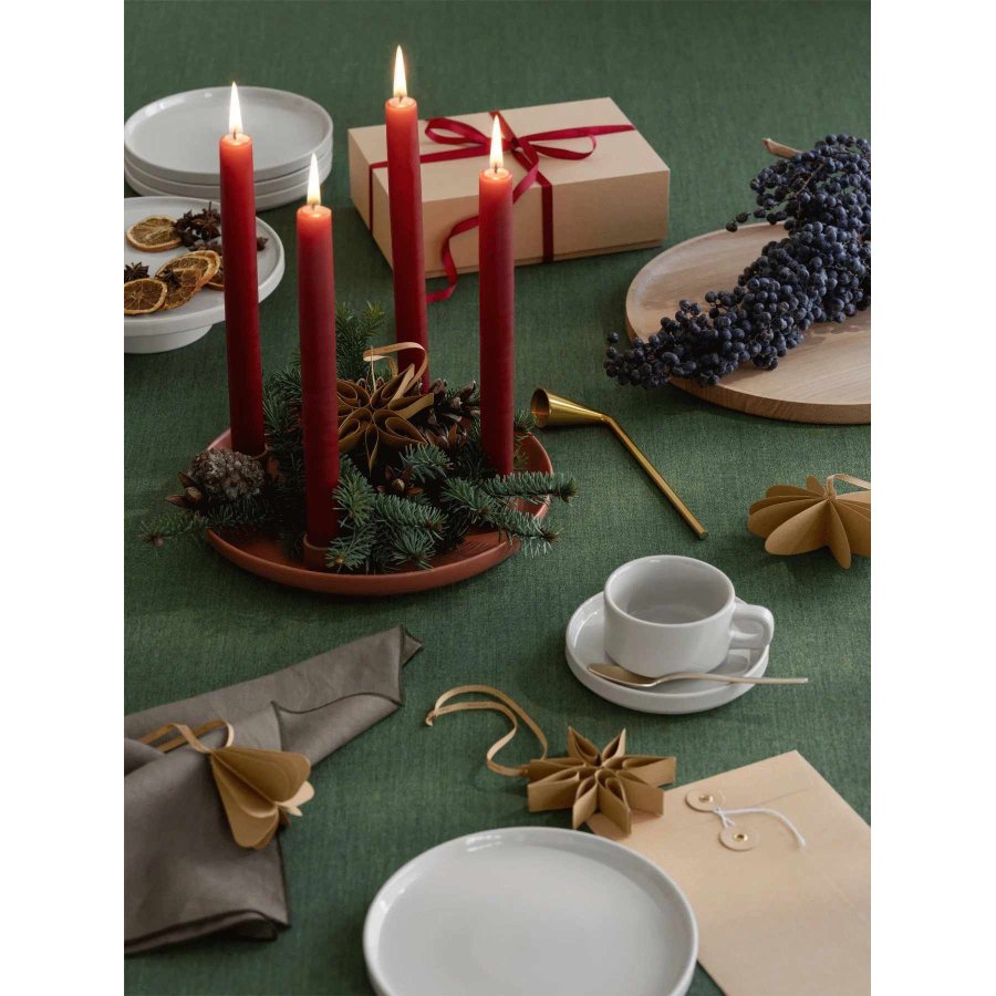 blomus KAZARY Ornament Ellipse 4er Set 12 cm, Tan