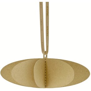 blomus KAZARY Ornament Ellipse 4er Set 12 cm, Tan
