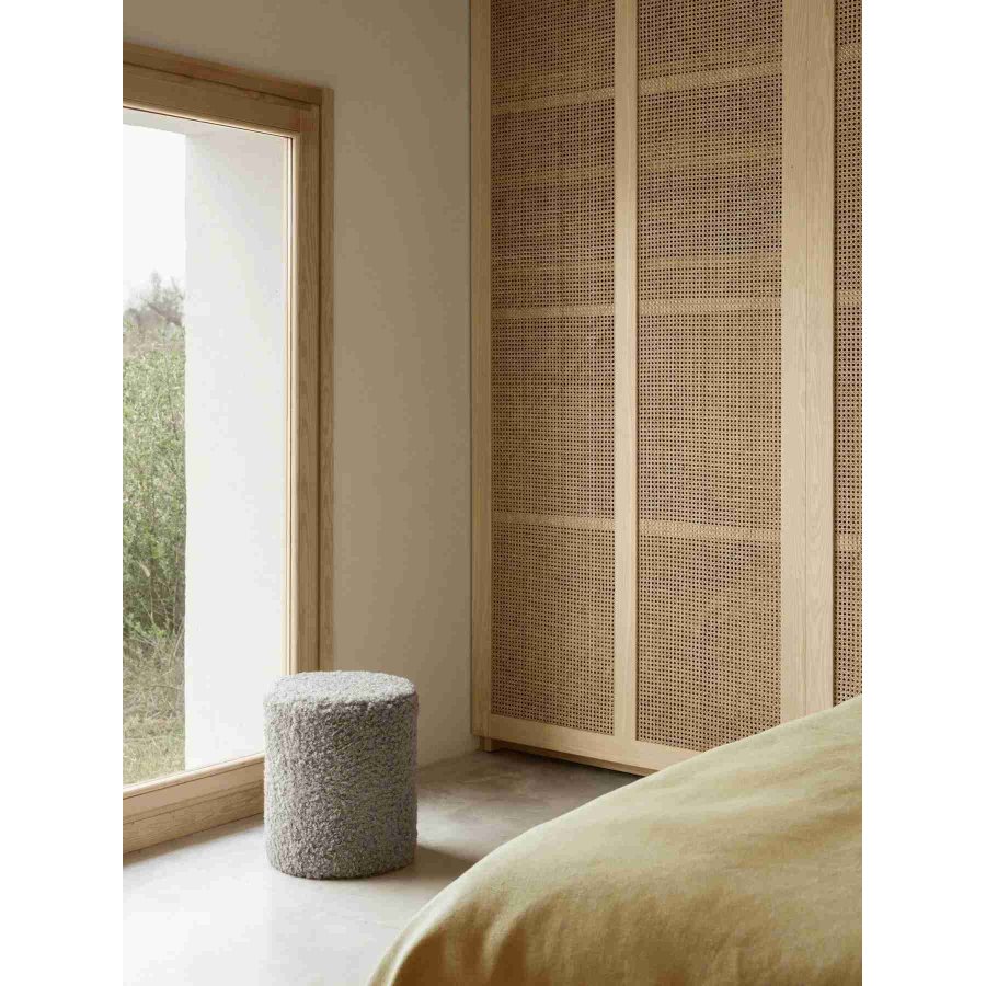 blomus TEDDY Sitzpouf H40 cm, Sharkskin