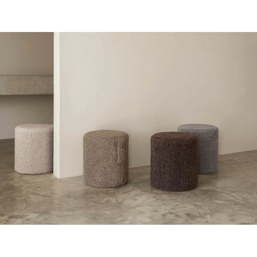 blomus TEDDY Sitzpouf H40 cm, Sharkskin