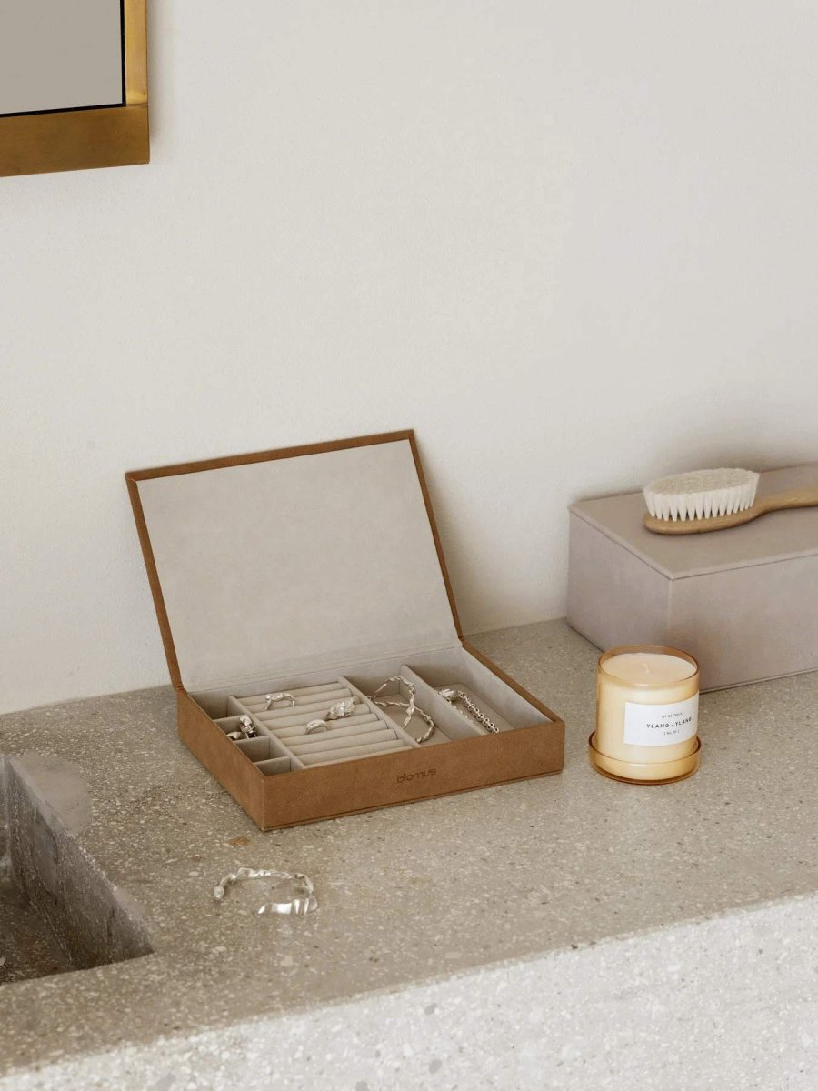 blomus SAHLA Schmuckkästchen 4x22 cm, Indisches Tan