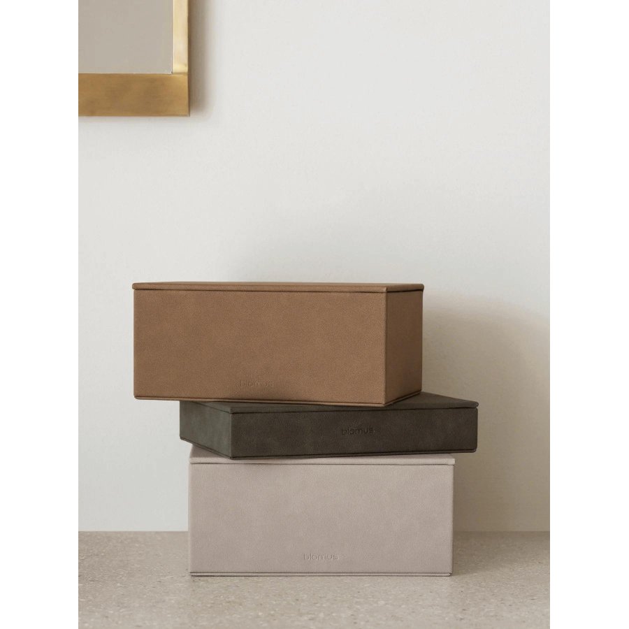 blomus SAHLA Schmuckkästchen 10x22 cm, Indisches Tan