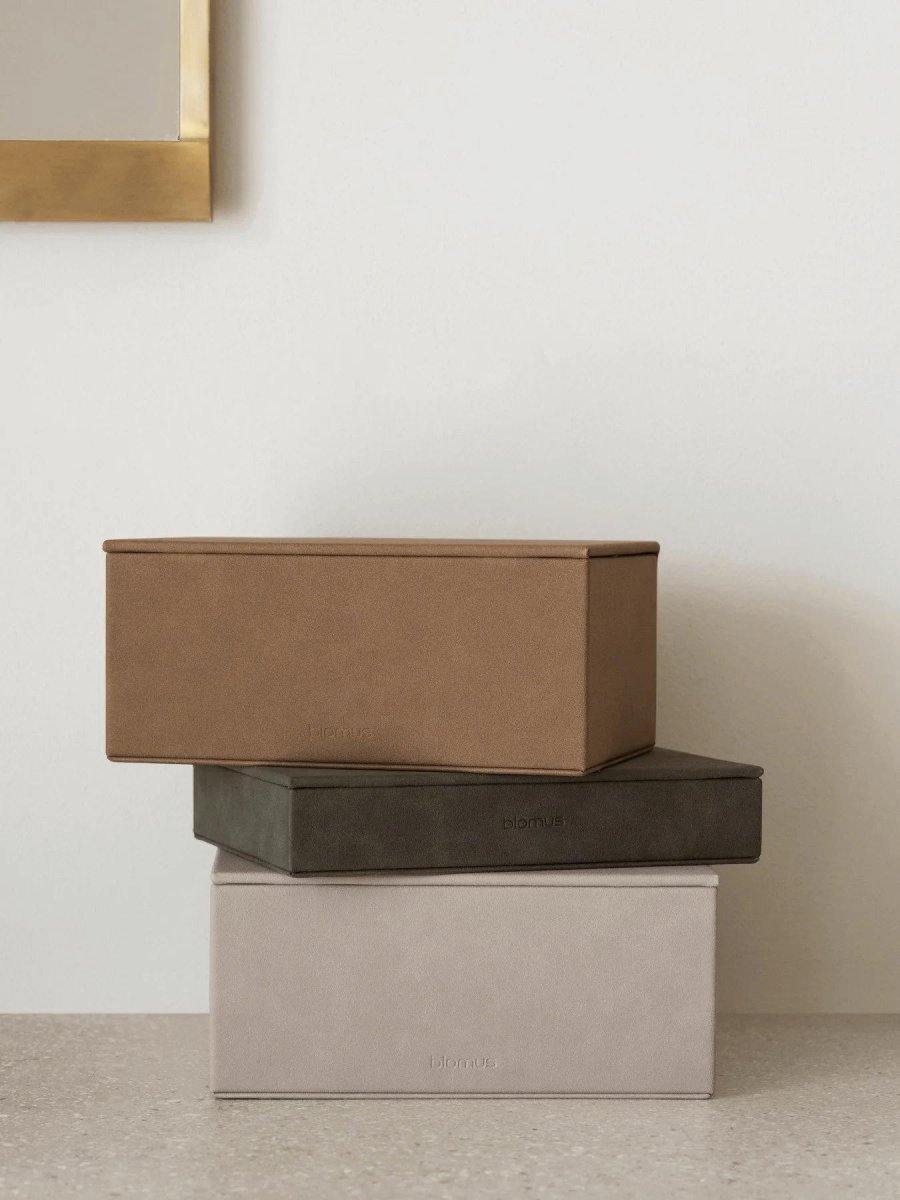 blomus SAHLA Schmuckkästchen 10x22 cm, Indisches Tan