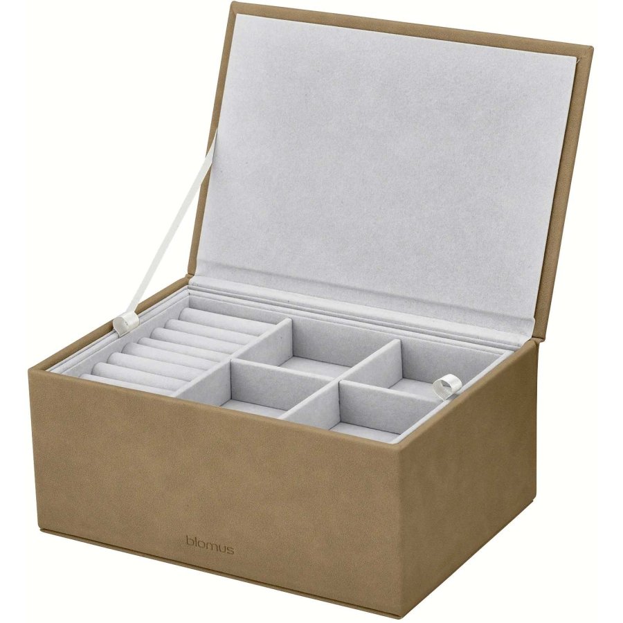 blomus SAHLA Schmuckkästchen 10x22 cm, Indisches Tan