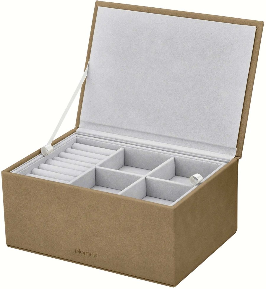 blomus SAHLA Schmuckkästchen 10x22 cm, Indisches Tan