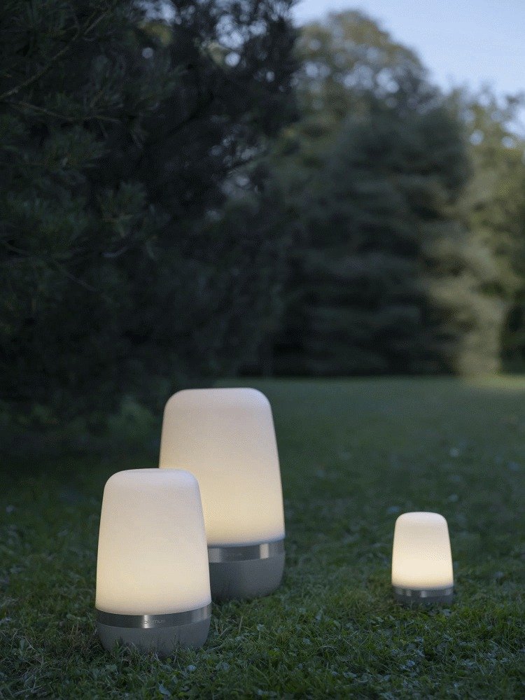 blomus SPIRIT Akku-Au&szlig;enlampe LED H15 cm, Pine Gray