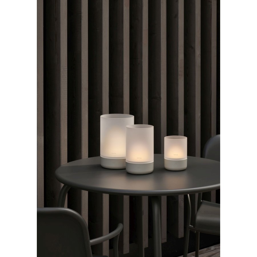 blomus CALMA Akku-Tischlampe LED H13 cm, Silk Gray