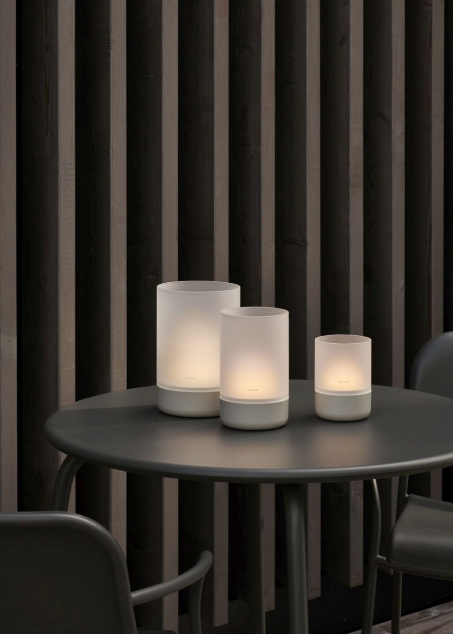 blomus CALMA Akku-Tischlampe LED H13 cm, Silk Gray