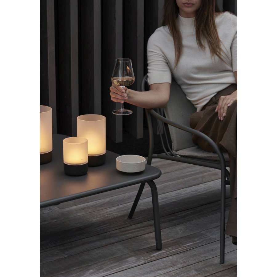 blomus CALMA Akku-Tischlampe LED H13 cm, Granite Gray