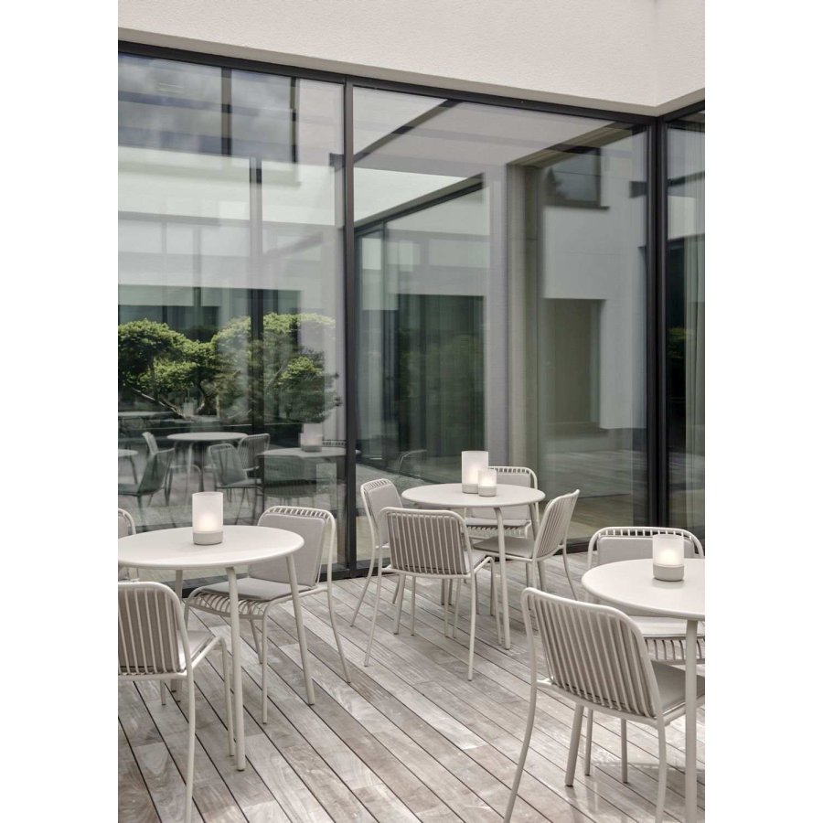 blomus CALMA Akku-Tischlampe LED H19 cm, Silk Gray