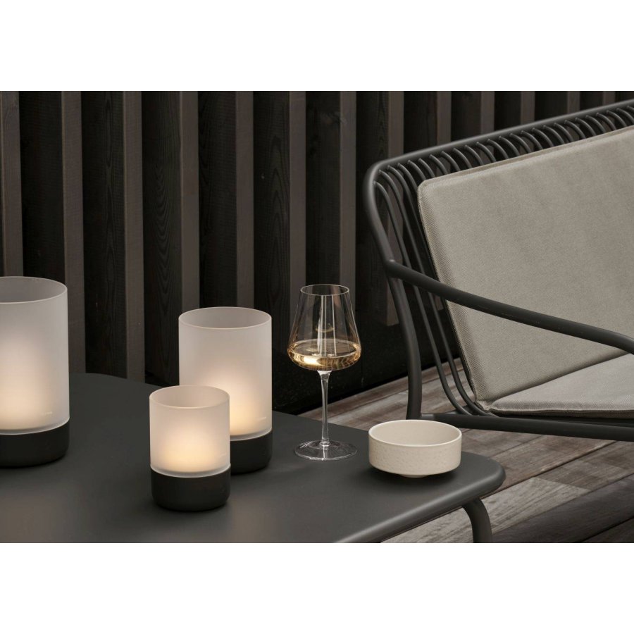 blomus CALMA Akku-Tischlampe LED H19 cm, Granite Gray