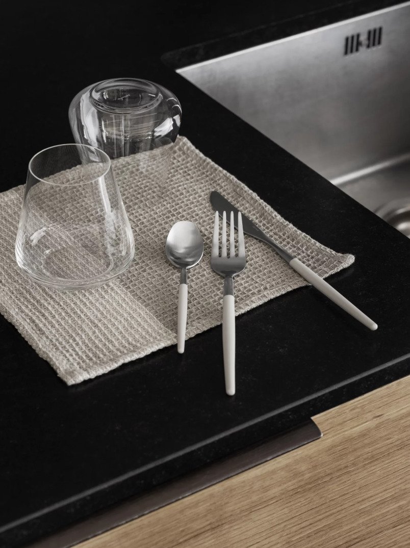 BLOMUS GANO Spltuch 2er Set. 25x25 cm, Moonbeam/Mourning Dove